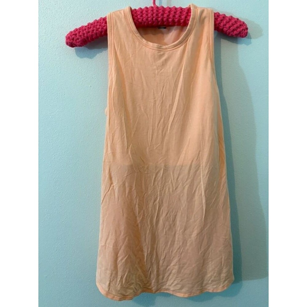 Shebird women’s 2 peach athletic tank with built in bra